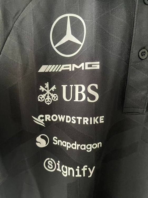 2026 F1 Mercedes Polo Shirt S-5XL image 4
