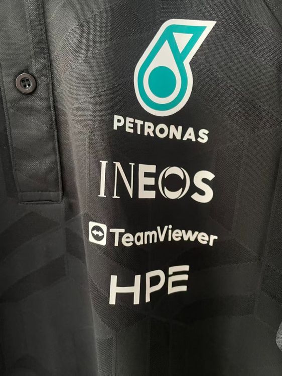 2026 F1 Mercedes Polo Shirt S-5XL image 3
